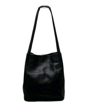 Kattee Leather Shoulder Bag Tote Purse Handbag Soft Genuine Leather Black
